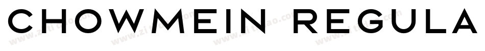 ChowMein Regular字体转换